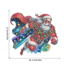 Load image into Gallery viewer, Acrylic Special Shape Christmas Santa Claus DIY Diamond Art Pendant Kit