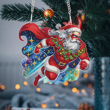 Load image into Gallery viewer, Acrylic Special Shape Christmas Santa Claus DIY Diamond Art Pendant Kit