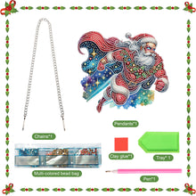Load image into Gallery viewer, Acrylic Special Shape Christmas Santa Claus DIY Diamond Art Pendant Kit