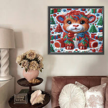 Load image into Gallery viewer, Diamond Painting - Partial Special Shaped - Christmas yak (30*35CM)