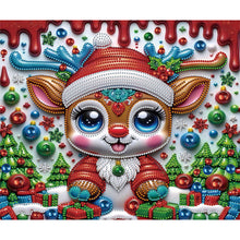 Load image into Gallery viewer, Diamond Painting - Partial Special Shaped - Christmas elk (30*35CM)