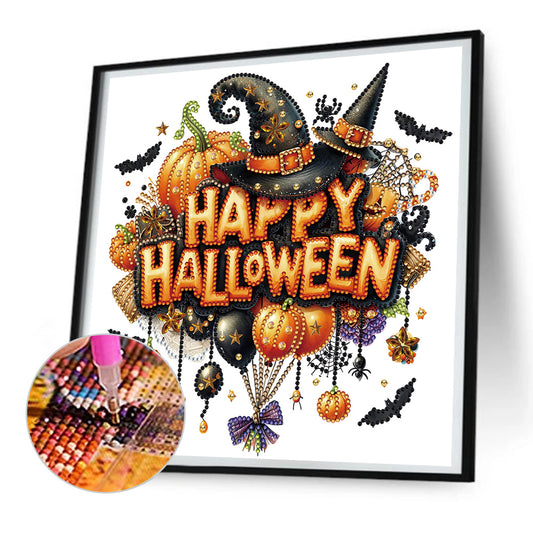 Diamond Painting - Partial Special Shaped - Happy Halloween (30*30CM)