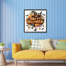 Load image into Gallery viewer, Diamond Painting - Partial Special Shaped - Happy Halloween (30*30CM)