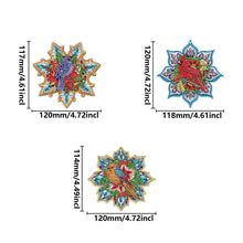 Load image into Gallery viewer, 3Pcs Christmas Theme Diamond Painting Suncatcher Hanging Decor for Kid DIY Craft