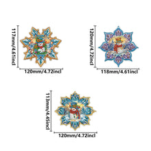 Load image into Gallery viewer, 3Pcs Christmas Theme Diamond Painting Suncatcher Hanging Decor for Kid DIY Craft