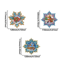 Load image into Gallery viewer, 3Pcs Christmas Theme Diamond Painting Suncatcher Hanging Decor for Kid DIY Craft