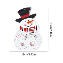 Load image into Gallery viewer, Christmas Diamond Painting Night Light 5D DIY Diamond Painting Lamp (Snowman)