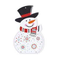 Load image into Gallery viewer, Christmas Diamond Painting Night Light 5D DIY Diamond Painting Lamp (Snowman)