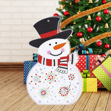 Load image into Gallery viewer, Christmas Diamond Painting Night Light 5D DIY Diamond Painting Lamp (Snowman)