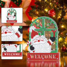 Load image into Gallery viewer, Christmas Diamond Painting Night Light DIY Diamond Art Lamp(Santa Claus Welcome)