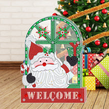 Load image into Gallery viewer, Christmas Diamond Painting Night Light DIY Diamond Art Lamp(Santa Claus Welcome)