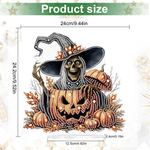Load image into Gallery viewer, Halloween Special Shape Skeleton Witch Diamond Painting Desktop Ornaments