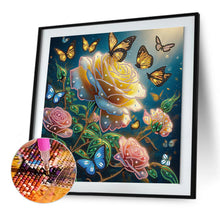 Load image into Gallery viewer, Diamond Painting - Partial Special Shaped - Dreamy flowers and butterflies (40*40CM)