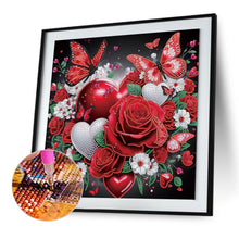 Load image into Gallery viewer, Diamond Painting - Partial Special Shaped - Dreamy flowers and butterflies (40*40CM)