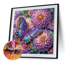Load image into Gallery viewer, Diamond Painting - Partial Special Shaped - Dreamy flowers and butterflies (40*40CM)