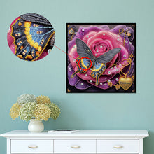 Load image into Gallery viewer, Diamond Painting - Partial Special Shaped - Dreamy flowers and butterflies (40*40CM)