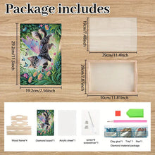 Load image into Gallery viewer, Wooden Cute Cartoon Diamond Decorative Serving Tray with Handle for Home Decor