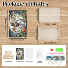Load image into Gallery viewer, Wooden Cute Cartoon Diamond Decorative Serving Tray with Handle for Home Decor