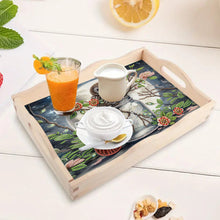 Load image into Gallery viewer, Wooden Cute Cartoon Diamond Decorative Serving Tray with Handle for Home Decor