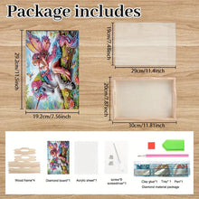 Load image into Gallery viewer, Wooden Cute Cartoon Diamond Decorative Serving Tray with Handle for Home Decor
