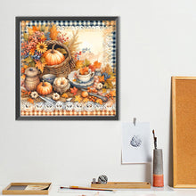 Load image into Gallery viewer, Diamond Painting - Full Round - Autumn pumpkin fallen leaves (40*40CM)