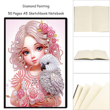 Load image into Gallery viewer, 50 Pages A5 Special Shaped Cartoon Mosaic Diamond Sketching Book for Adults Kids