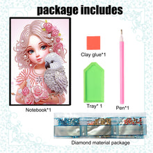 Load image into Gallery viewer, 50 Pages A5 Special Shaped Cartoon Mosaic Diamond Sketching Book for Adults Kids