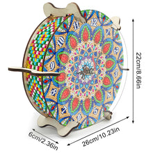 Load image into Gallery viewer, Mandala Special Shape Desktop Diamond Painting Art Clock Ornaments Kit