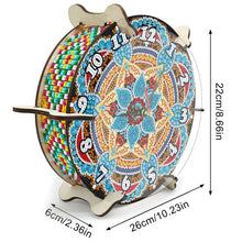 Load image into Gallery viewer, Mandala Special Shape Desktop Diamond Painting Art Clock Ornaments Kit