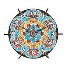 Load image into Gallery viewer, Mandala Special Shape Desktop Diamond Painting Art Clock Ornaments Kit