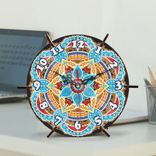 Load image into Gallery viewer, Mandala Special Shape Desktop Diamond Painting Art Clock Ornaments Kit