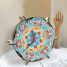 Load image into Gallery viewer, Mandala Special Shape Desktop Diamond Painting Art Clock Ornaments Kit