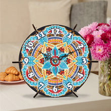 Load image into Gallery viewer, Mandala Special Shape Desktop Diamond Painting Art Clock Ornaments Kit