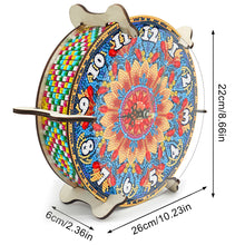 Load image into Gallery viewer, Mandala Special Shape Desktop Diamond Painting Art Clock Ornaments Kit