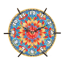 Load image into Gallery viewer, Mandala Special Shape Desktop Diamond Painting Art Clock Ornaments Kit