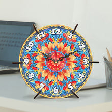 Load image into Gallery viewer, Mandala Special Shape Desktop Diamond Painting Art Clock Ornaments Kit