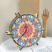 Load image into Gallery viewer, Mandala Special Shape Desktop Diamond Painting Art Clock Ornaments Kit