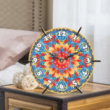 Load image into Gallery viewer, Mandala Special Shape Desktop Diamond Painting Art Clock Ornaments Kit