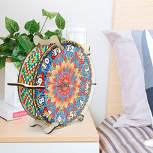 Load image into Gallery viewer, Mandala Special Shape Desktop Diamond Painting Art Clock Ornaments Kit