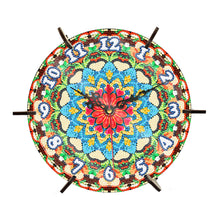Load image into Gallery viewer, Mandala Special Shape Desktop Diamond Painting Art Clock Ornaments Kit