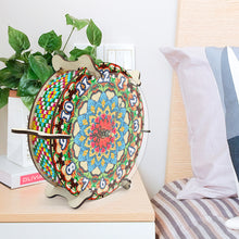 Load image into Gallery viewer, Mandala Special Shape Desktop Diamond Painting Art Clock Ornaments Kit