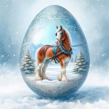 Load image into Gallery viewer, AB Diamond Painting - Full Round - Snow horse (40*40CM)