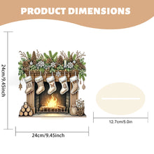 Load image into Gallery viewer, Wooden Special Shaped Light-Color Stocking Diamond Painting Tabletop Ornaments