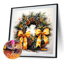 Load image into Gallery viewer, Diamond Painting - Full Square - Christmas wreaths (40*40CM)