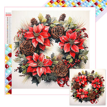 Load image into Gallery viewer, Diamond Painting - Full Square - Christmas wreaths (40*40CM)