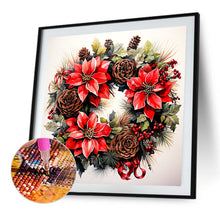 Load image into Gallery viewer, Diamond Painting - Full Square - Christmas wreaths (40*40CM)