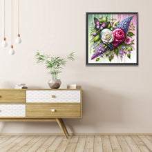 Load image into Gallery viewer, AB Diamond Painting - Full Round - Flowers, butterflies, hearts (40*40CM)