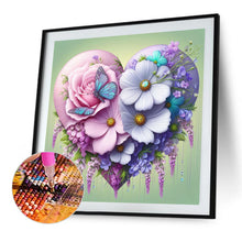 Load image into Gallery viewer, AB Diamond Painting - Full Round - Flowers, butterflies, hearts (40*40CM)