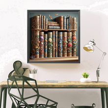 Load image into Gallery viewer, Diamond Painting - Full Square - Flower bookshelf (40*40CM)