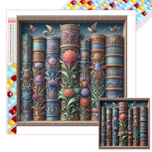 Load image into Gallery viewer, Diamond Painting - Full Square - Flower bookshelf (40*40CM)